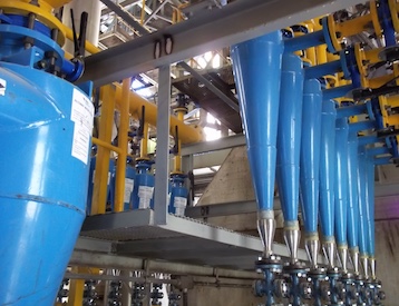 Separador Ciclónico para retención de finos de miscella